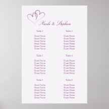 Två Lila Hjärtar med sammanflätad sätesplan