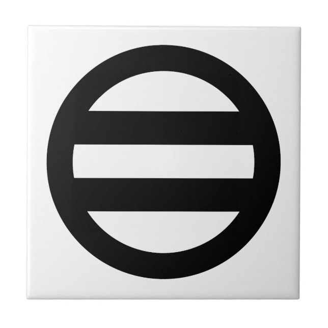 Två linjer, omringad kakelplatta (Framsidan)