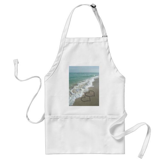 Två ljushörningar på stranden, Romantiska oceanen Förkläde (Framsidan)
