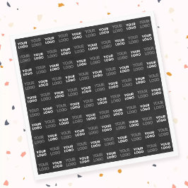 Två Logotyper eller Bilder som repeterar Mönster Pappersservett