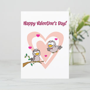 Två Love birds Inbjudningar