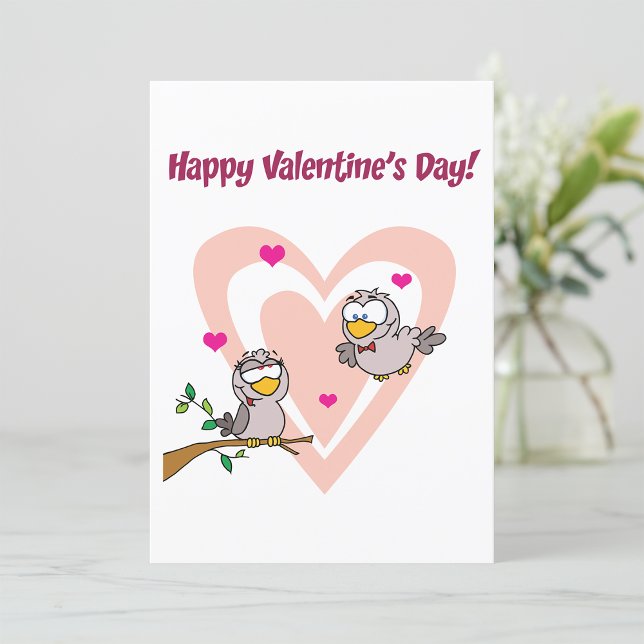 Två Love birds Inbjudningar (Skapare uppladdad)