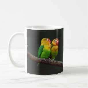 Två lovefåglar på Gren Kaffemugg