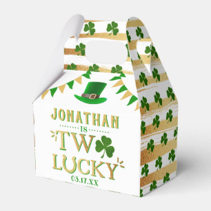 Två Lucky St. Patrick dag 2:a födelsedagen Presentaskar