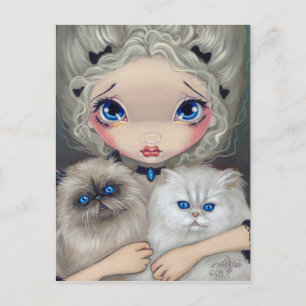 "Två luddiga kattungar" Av Jasmine Becket-Griffith Vykort