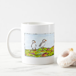 Två Lunnefåglar Kaffemugg
