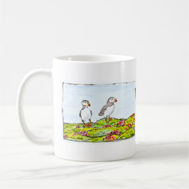 Två Lunnefåglar Kaffemugg