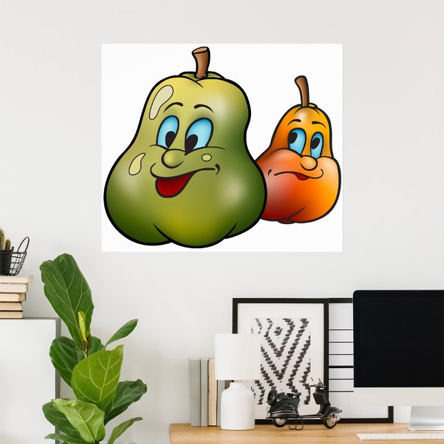 Två Lycklig-päron Poster (Skapare uppladdad)