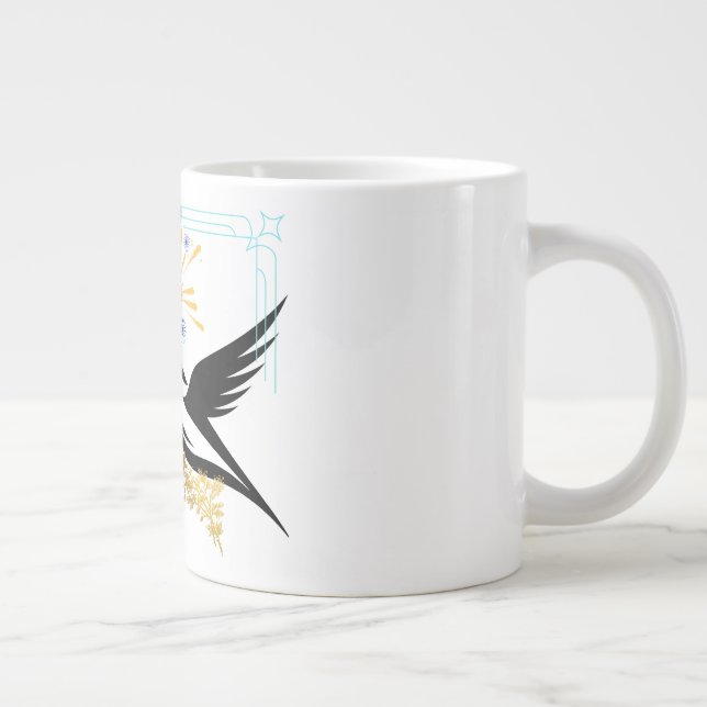 Två majestiska fåglar jumbo mugg (Höger)