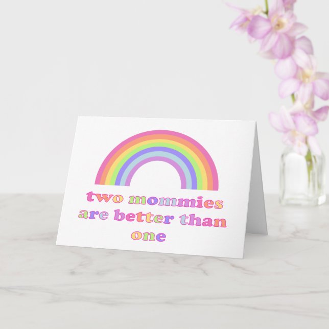 Två mammor är bättre än en - Mors dag Kort (Orkide)