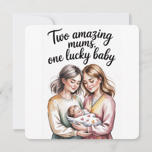 Två mammors baby shower. (Framsida)