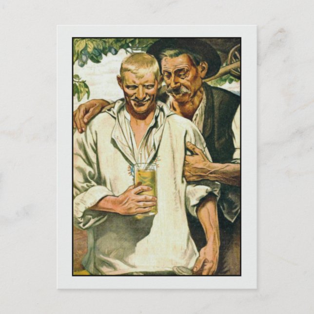 Två Manar av Richard Schaupp Fine Art Gay Vykort (Framsida)