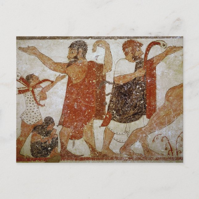 Två manar, från Grav i Augursx Vykort (Framsida)