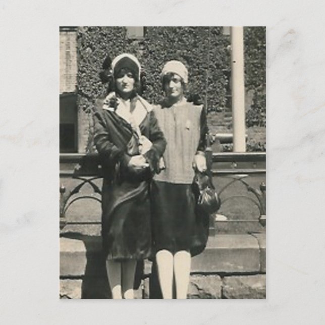 Två manar i utloppet på stadens postkort vykort (Framsida)