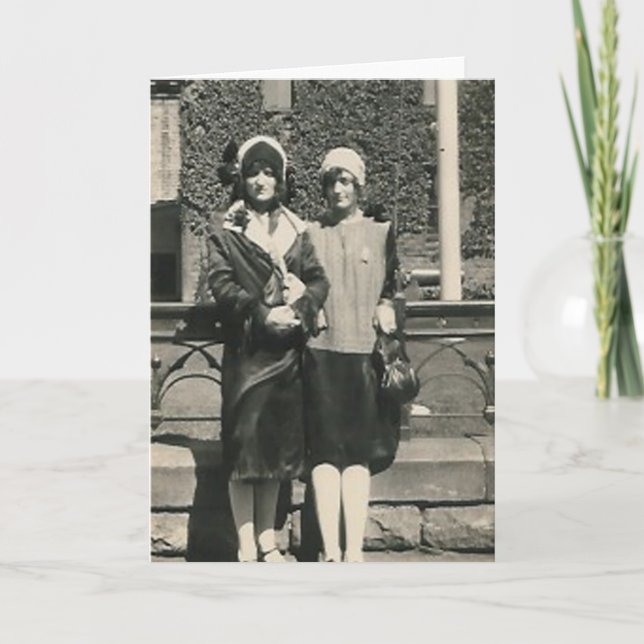 Två manar i utloppet på stadskortet kort (Framsida)