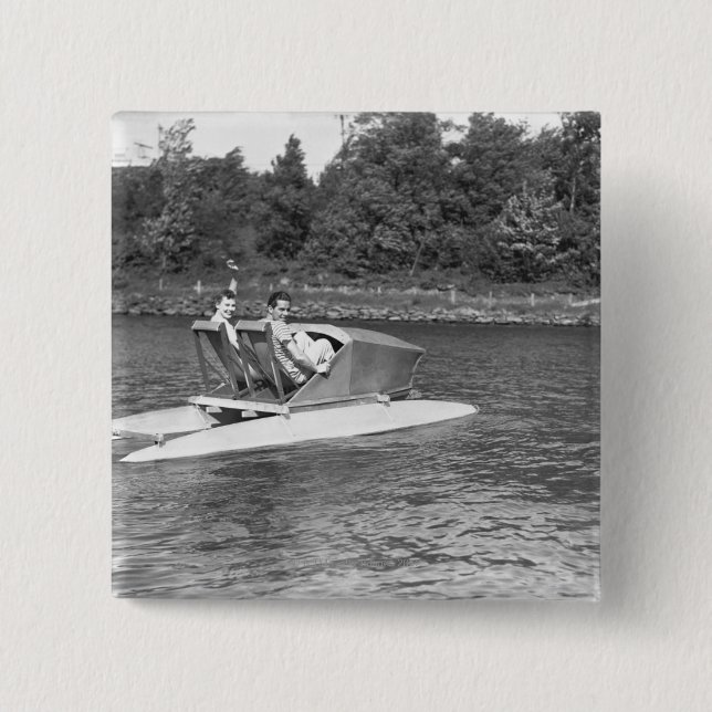 Två manar knapp (Framsida)