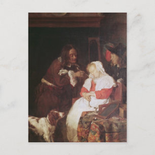 Två Manar med sovande kvinna, c.1655-60 Vykort