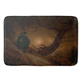 Två Manar när det gäller Måne på natten Badrumsmatta