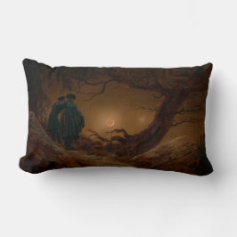 Två Manar när det gäller Måne på natten Lumbarkudde