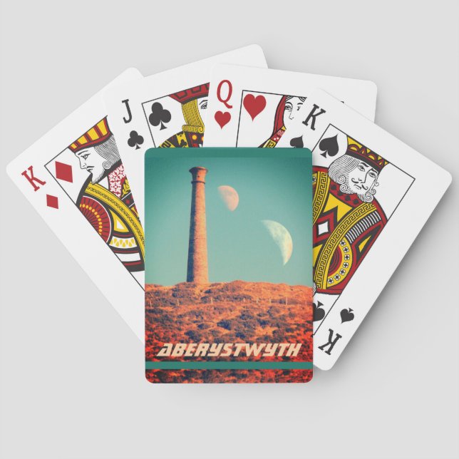 Två månar och ett torn: Aberystwyth Casinokort (Baksidan)