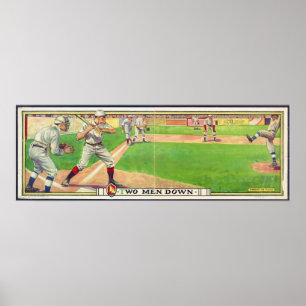 Två Manar-Vintagar med panoramabasspel Poster