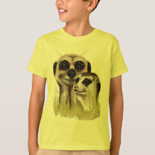 Två Meerkats i grässkjortor Tröja