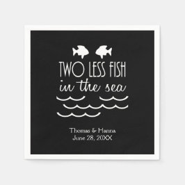 Två mindre fiskar i Bröllop Pappersservett