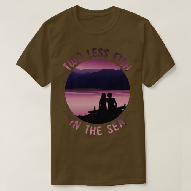 Två mindre fiskar i havet 1 t shirt (Design framsida)
