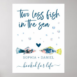 Två mindre fiskar i havet Bröllop, 27 x 40 Poster