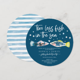 Två mindre fiskar i havets Förlovningsfest Inbjudningar