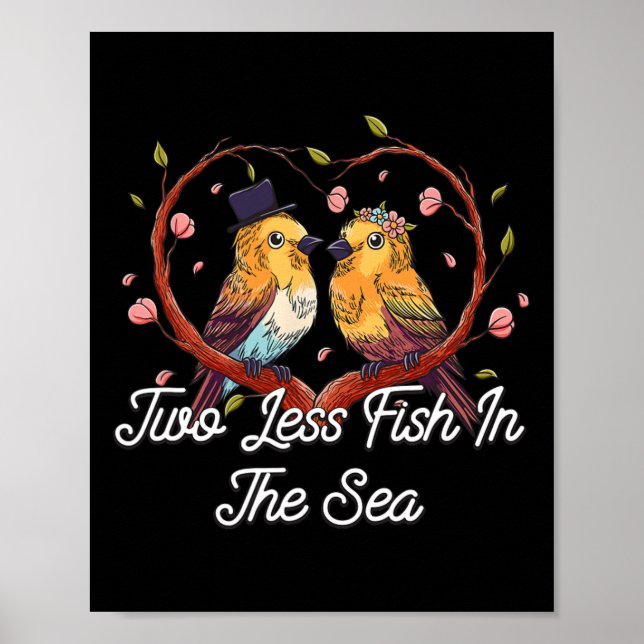 Två mindre fiskar i havsbottnen Bröllop Pun och Gr Poster (Framsidan)