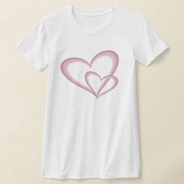 Två moderna Rosor hör Abstrakt Art T Shirt (Laydown)