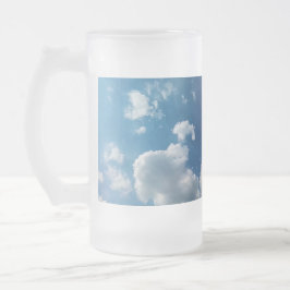 Två moln frostat ölglas