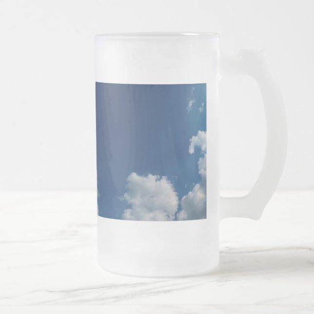 Två moln frostat ölglas (Höger)