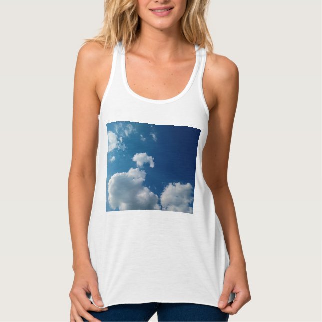 Två moln linne med racerback  (Framsida)