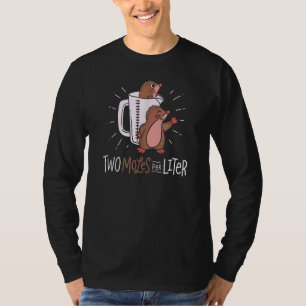Två moln per liter kuteristam för kemist t shirt