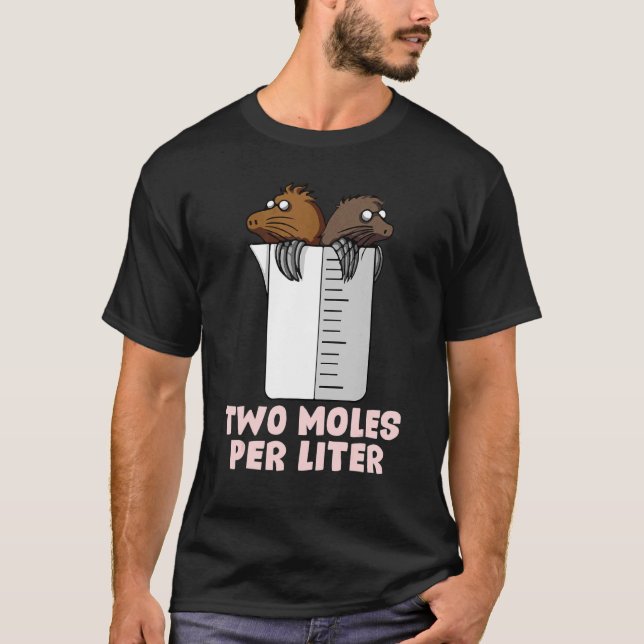Två moln per litteraturkemi t shirt (Framsida)