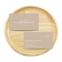 Två Monogram med enkel Elegant, minst två