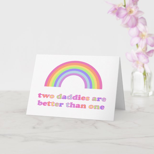 Två narder är bättre än en - Gay Fars dag Kort (Orkide)