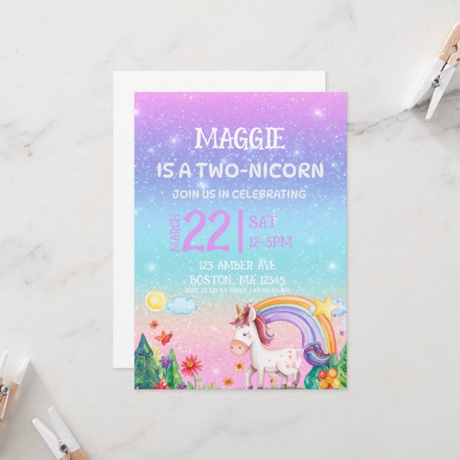 TVÅ-NICORN 2-års inbjudan  (Fram/Back In Situ)