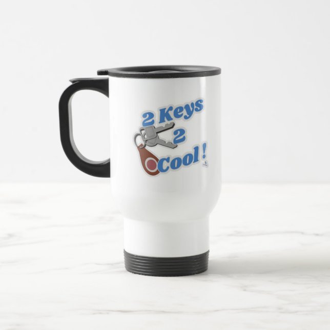 Två Nycklar två-Coolors klassiskt bilmotto Resemugg (Vänster)