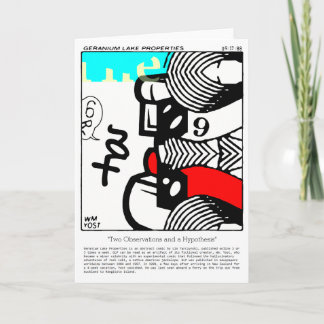 Två observationer och en hypotes helgkort