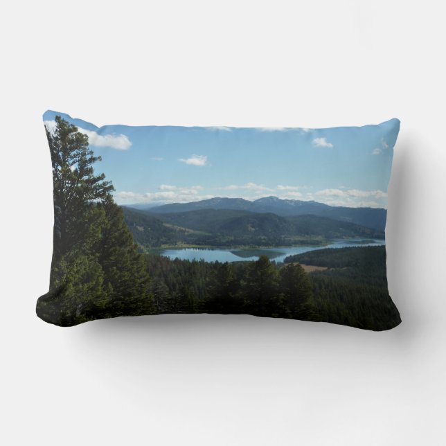 Två oceaner Sjö i Grand Teton nationalpark Lumbarkudde (Framsida)