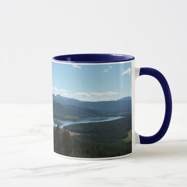 Två oceaner Sjö i Grand Teton nationalpark Mugg (Höger)