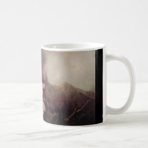 Två Orchids och ett berg landskap Kaffemugg