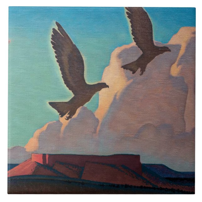 Två öron av Maynard Dixon Kakelplatta (Framsidan)