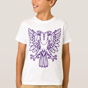 Två öronmärkta öron - djup Lila Tee Shirt