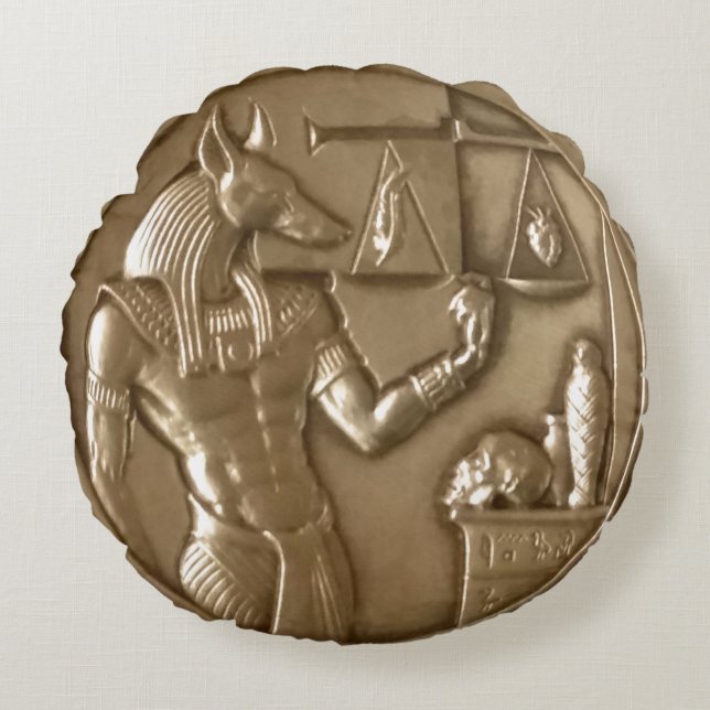 Två Ounce, 999 Bra, egyptiskt Silver-mynt Rund Kudde (Framsidan)