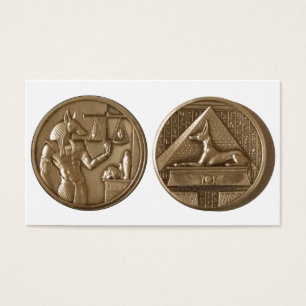 Två Ounce, 999 Bra, egyptiskt Silver-mynt Visitkort