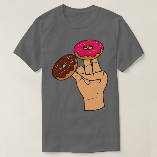 Två på Rosa ett i den rosa skokaren T Shirt (Design framsida)